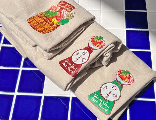 'Ah Gong' Wet Market Tee (Green Weighing Scale)