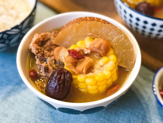 Traditional Old Cucumber Pork Bone Soup Set