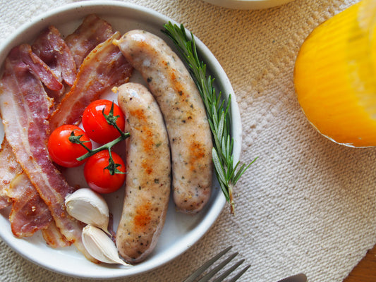 Handmade Roasted Garlic Sausages