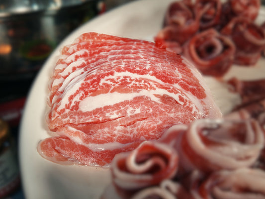 Iberico Pork Jowl Shabu Shabu 顶级西班牙黑猪颊涮涮肉