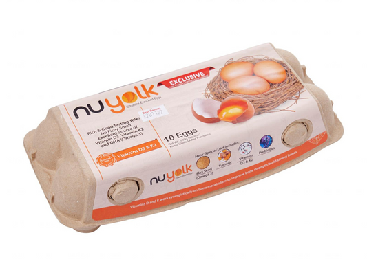 Nuyolk Vitamin Enriched Eggs (10 Eggs)