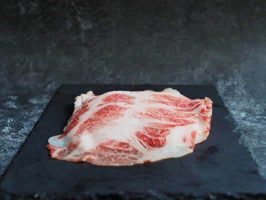 Premium Iberico Collar Shabu Shabu 顶级西班牙黑猪五花肉